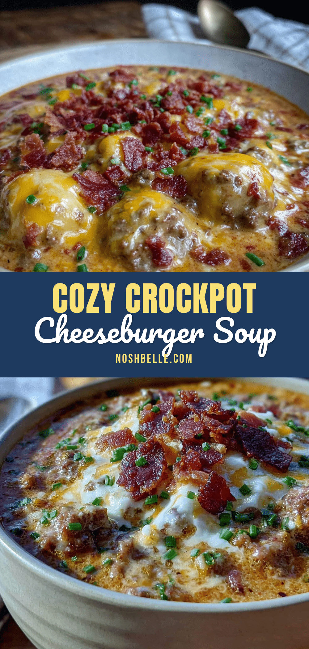 crockpot cheeseburger soup recipe