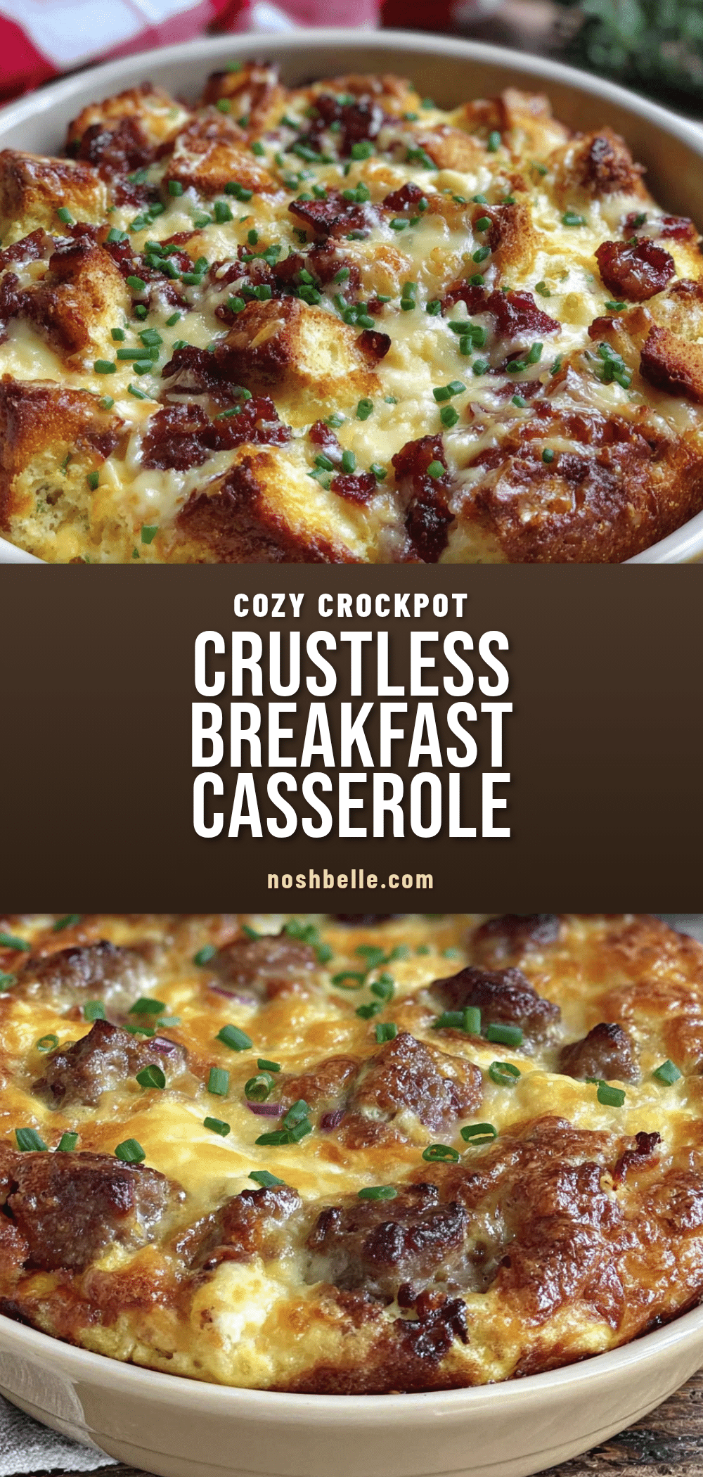crockpot crustless breakfast casserole recipe