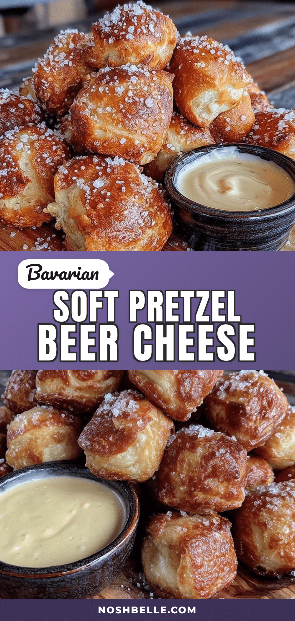 Easy Homemade Bavarian Soft Pretzel Bites with Beer Cheese Dip recipe