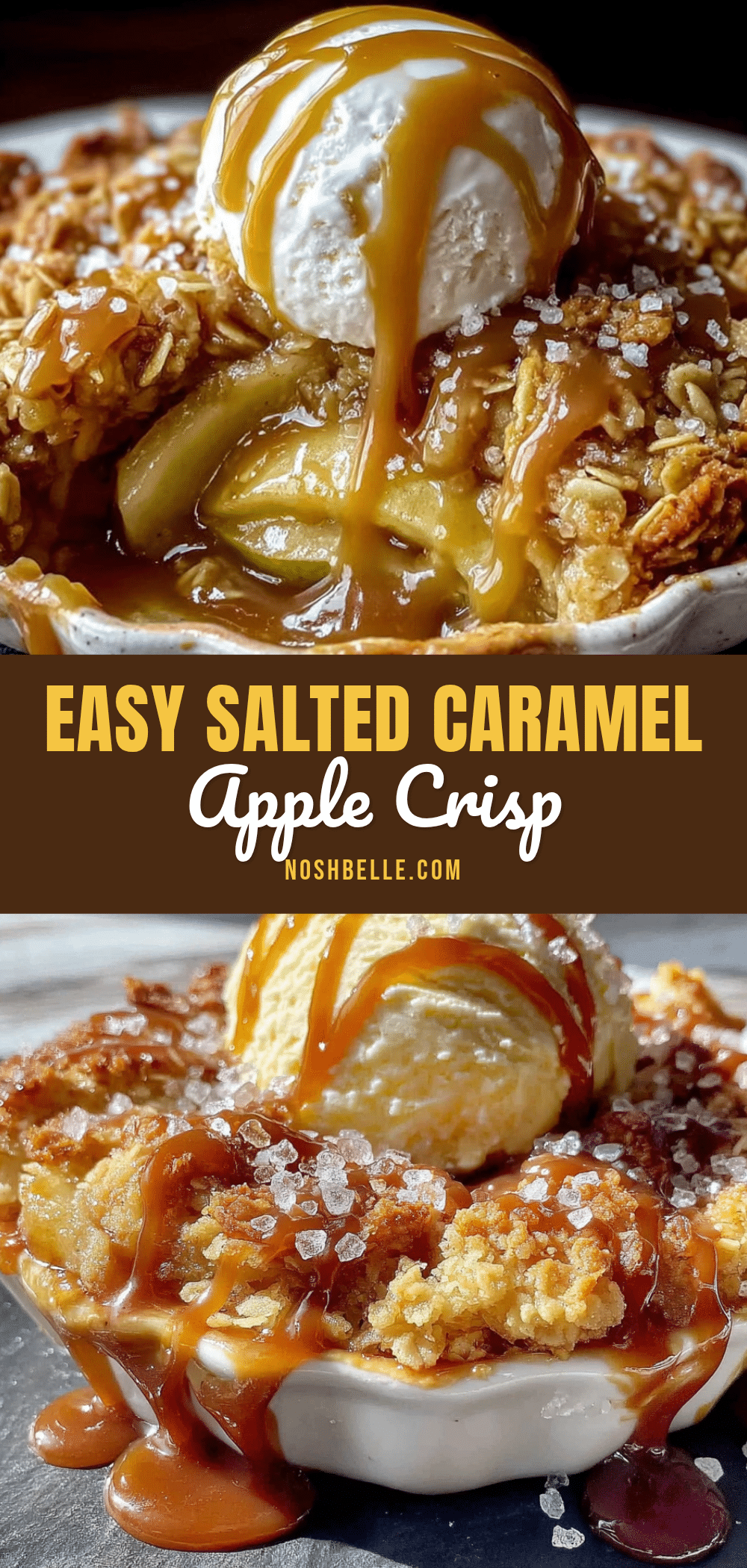 easy salted caramel apple crisp recipe