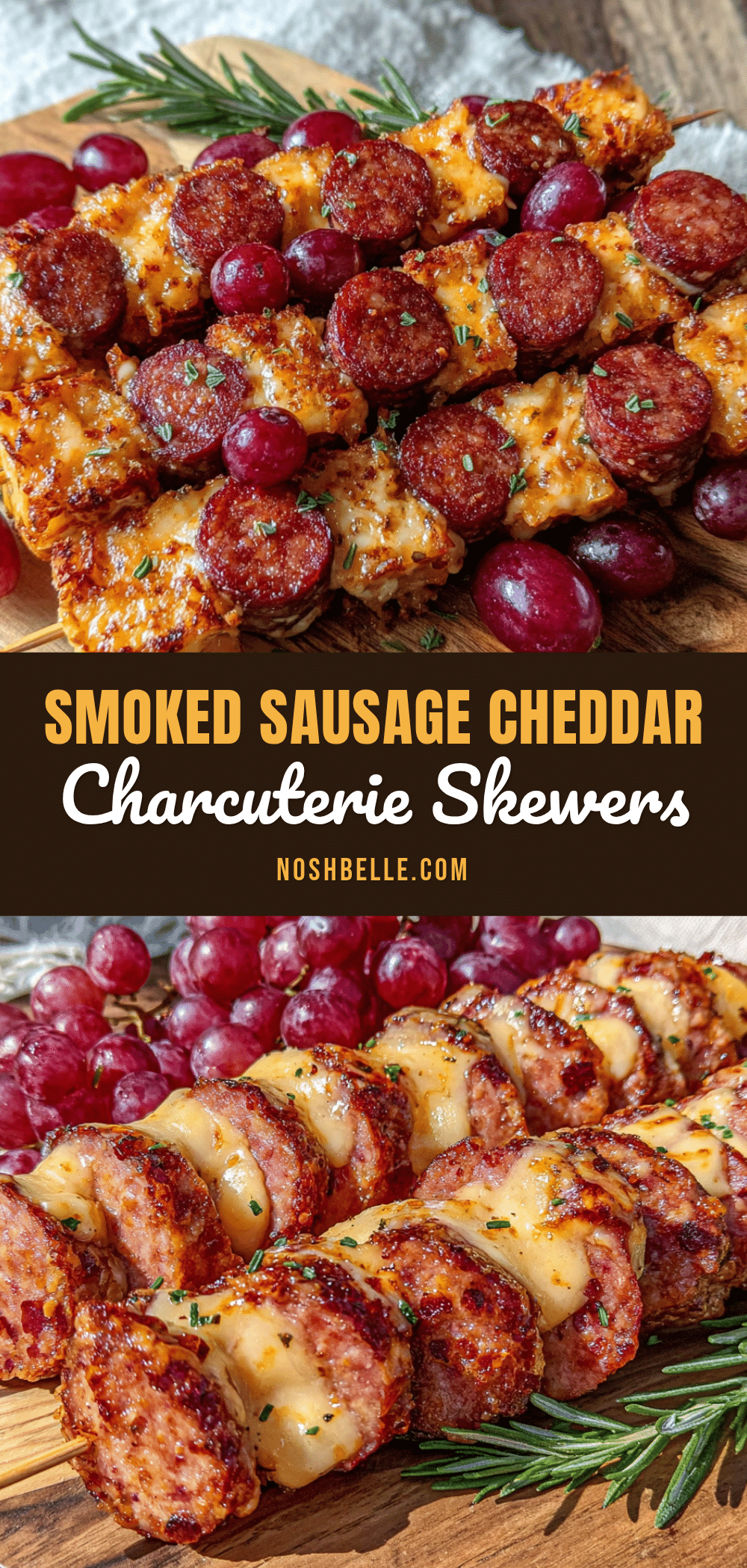 Easy Smoked Sausage and Cheddar Charcuterie Skewers recipe