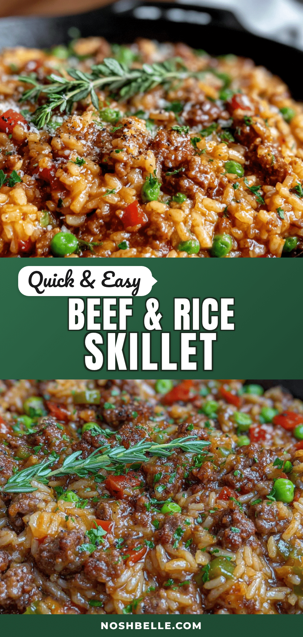 ground beef and rice skillet recipe