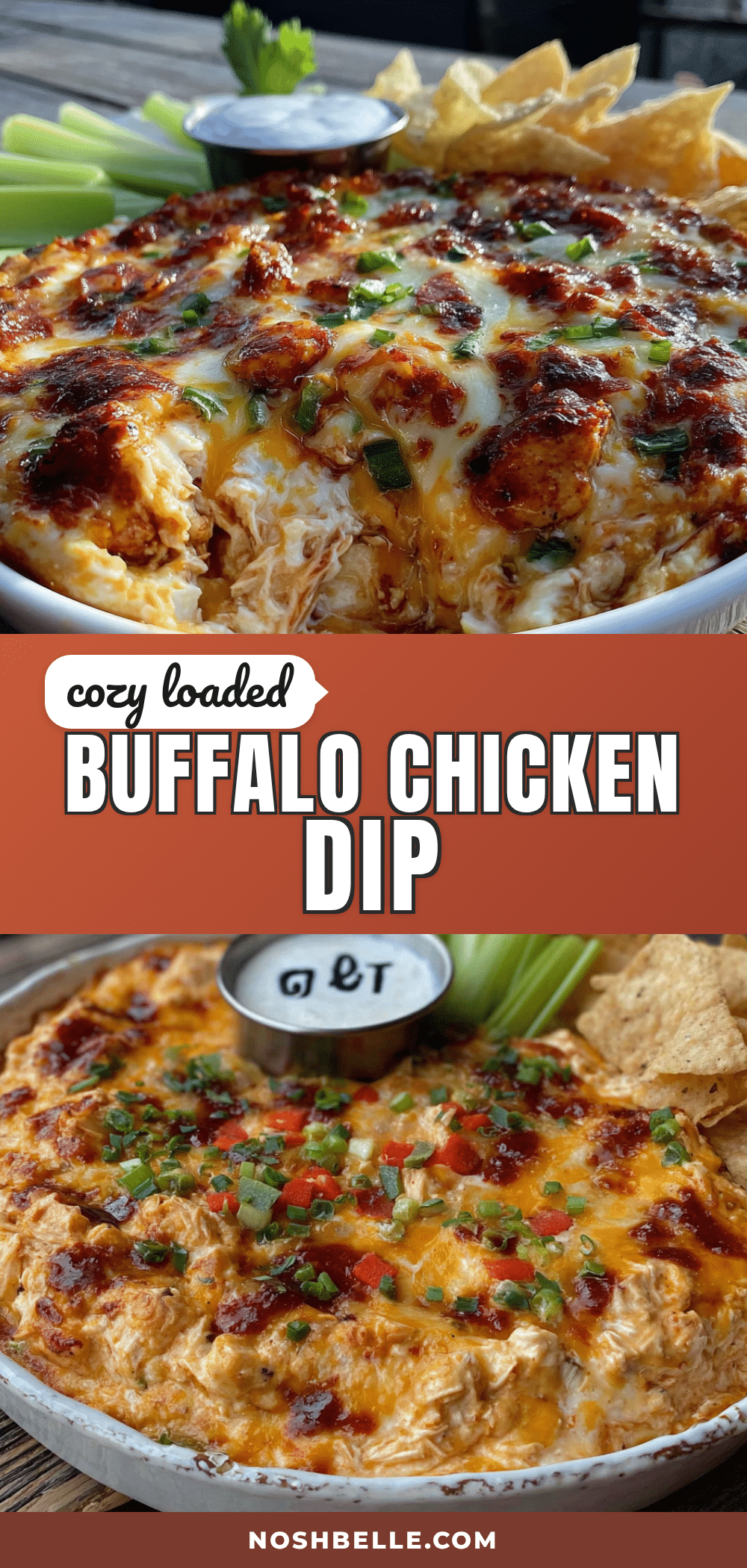 loaded buffalo chicken dip recipe