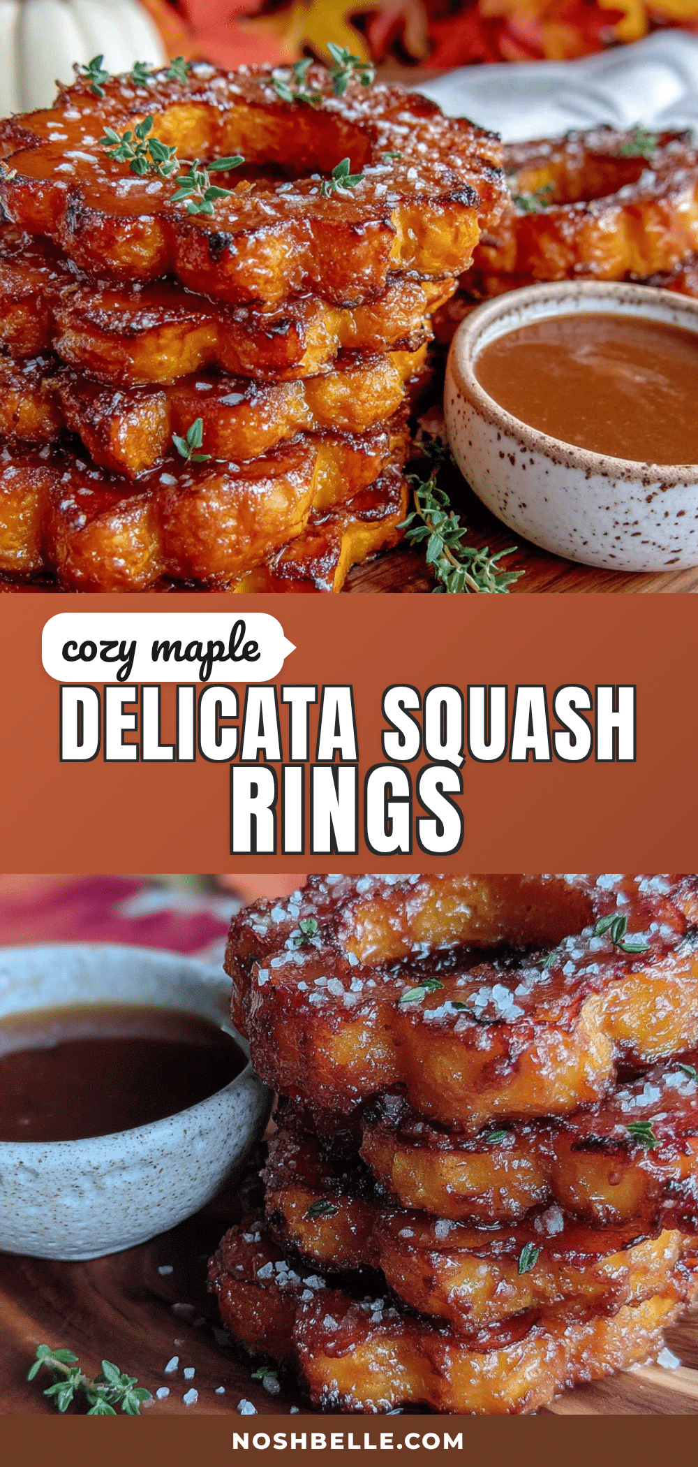 maple glazed delicata squash rings recipe