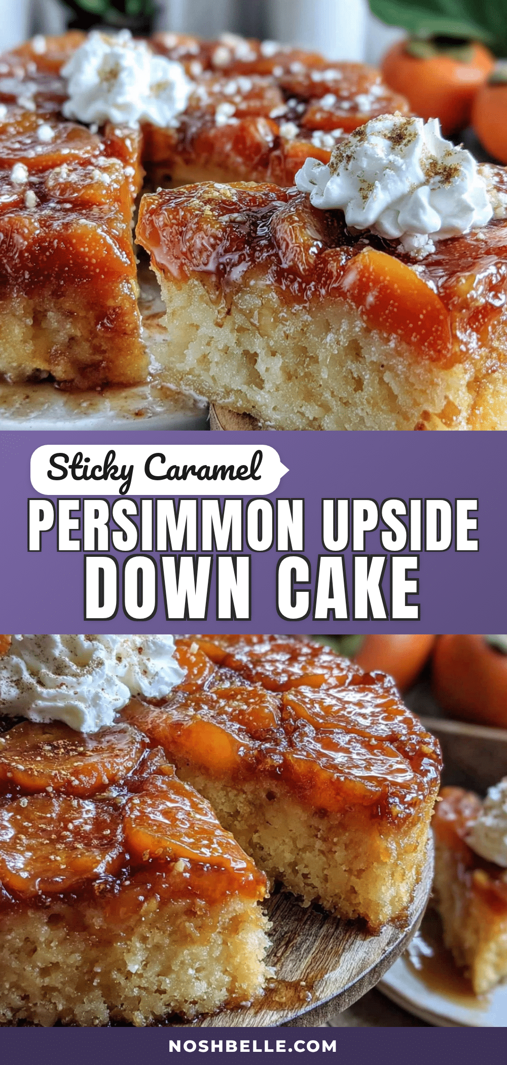 persimmon upside-down cake recipe