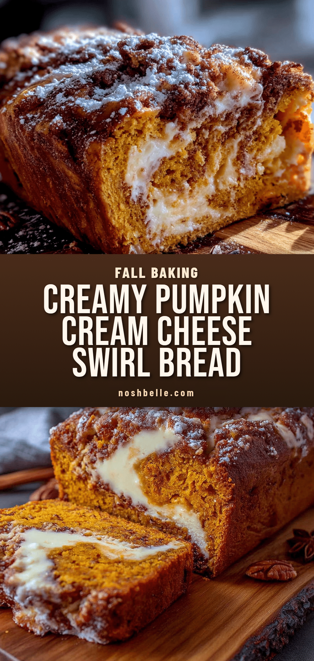 pumpkin cream cheese swirl bread recipe