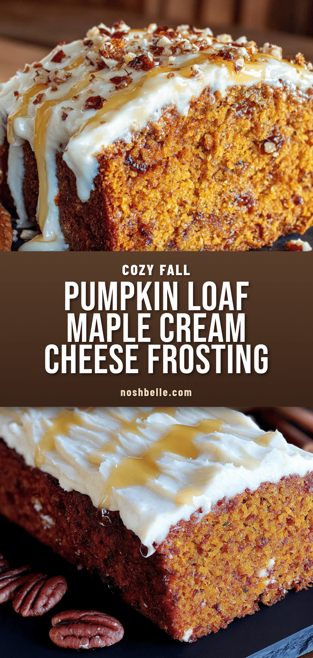pumpkin loaf with maple cream cheese frosting recipe