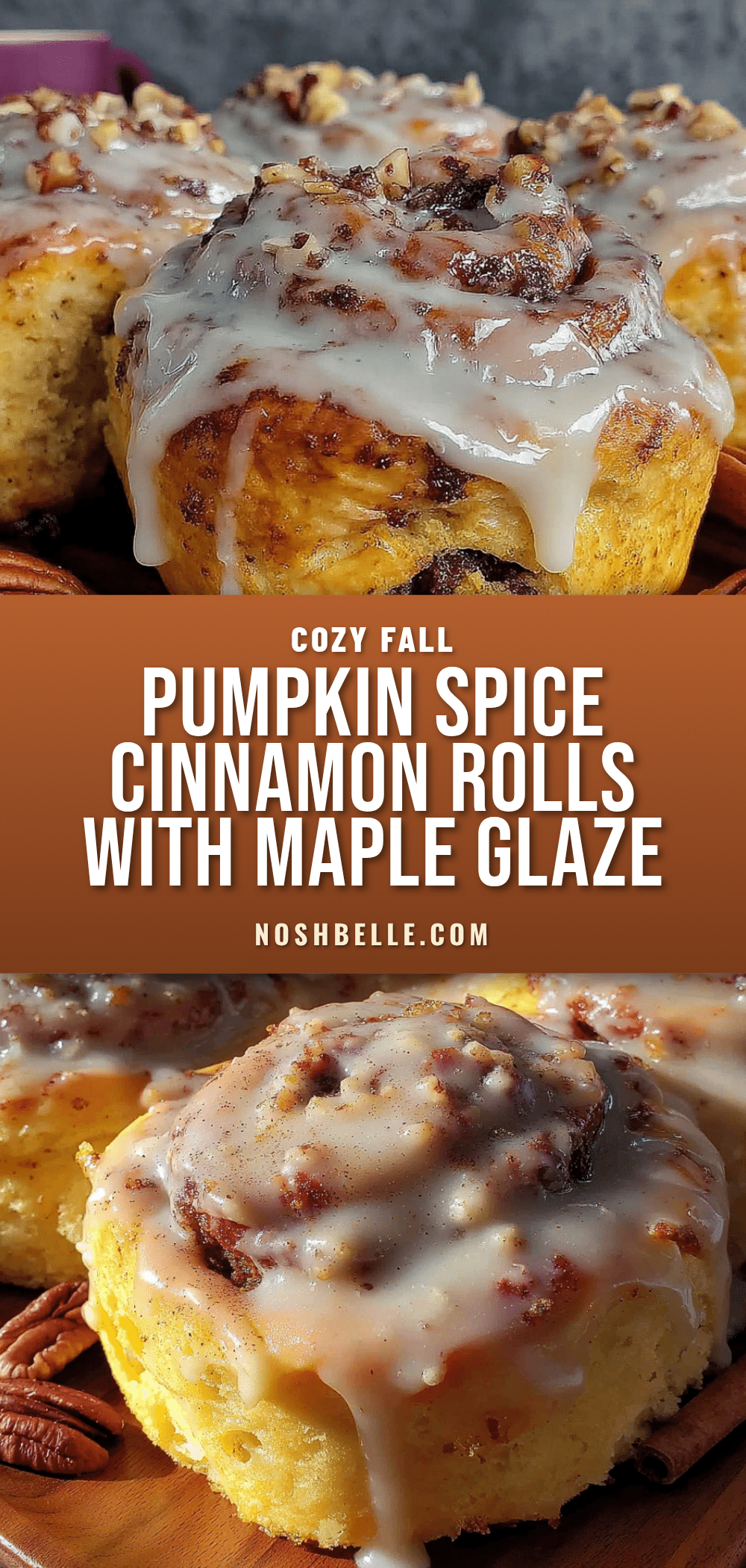 pumpkin spice cinnamon rolls recipe