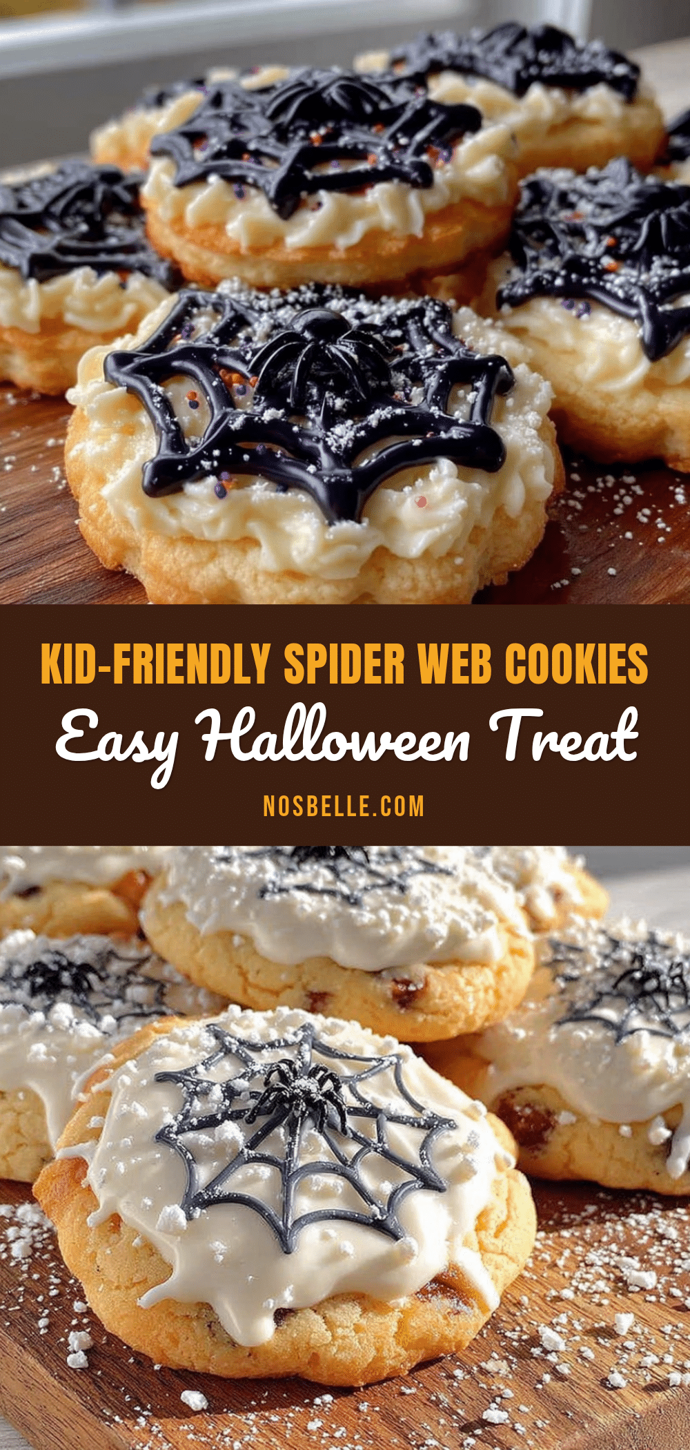 spider web cookies recipe