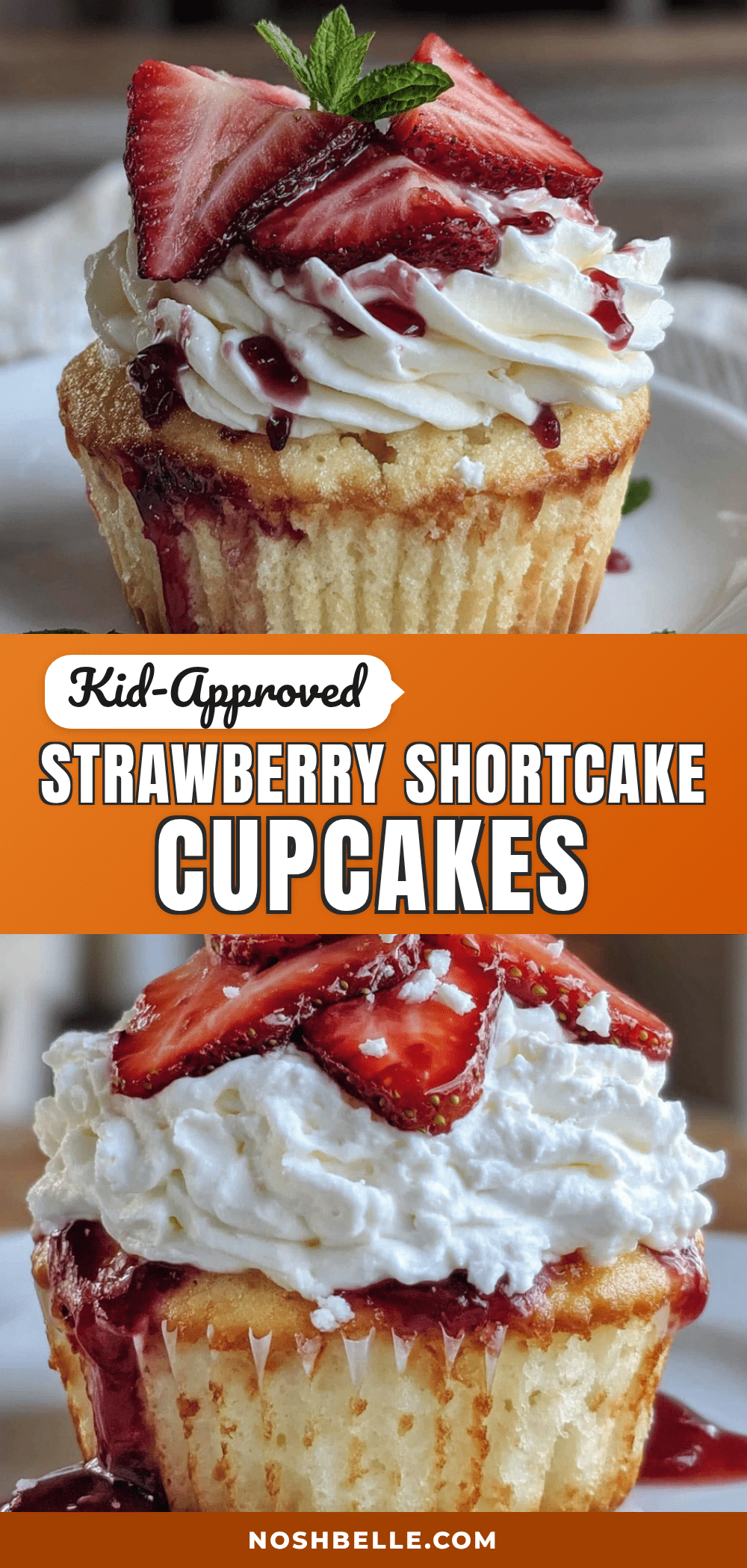 Strawberry shortcake cupcakes recipe