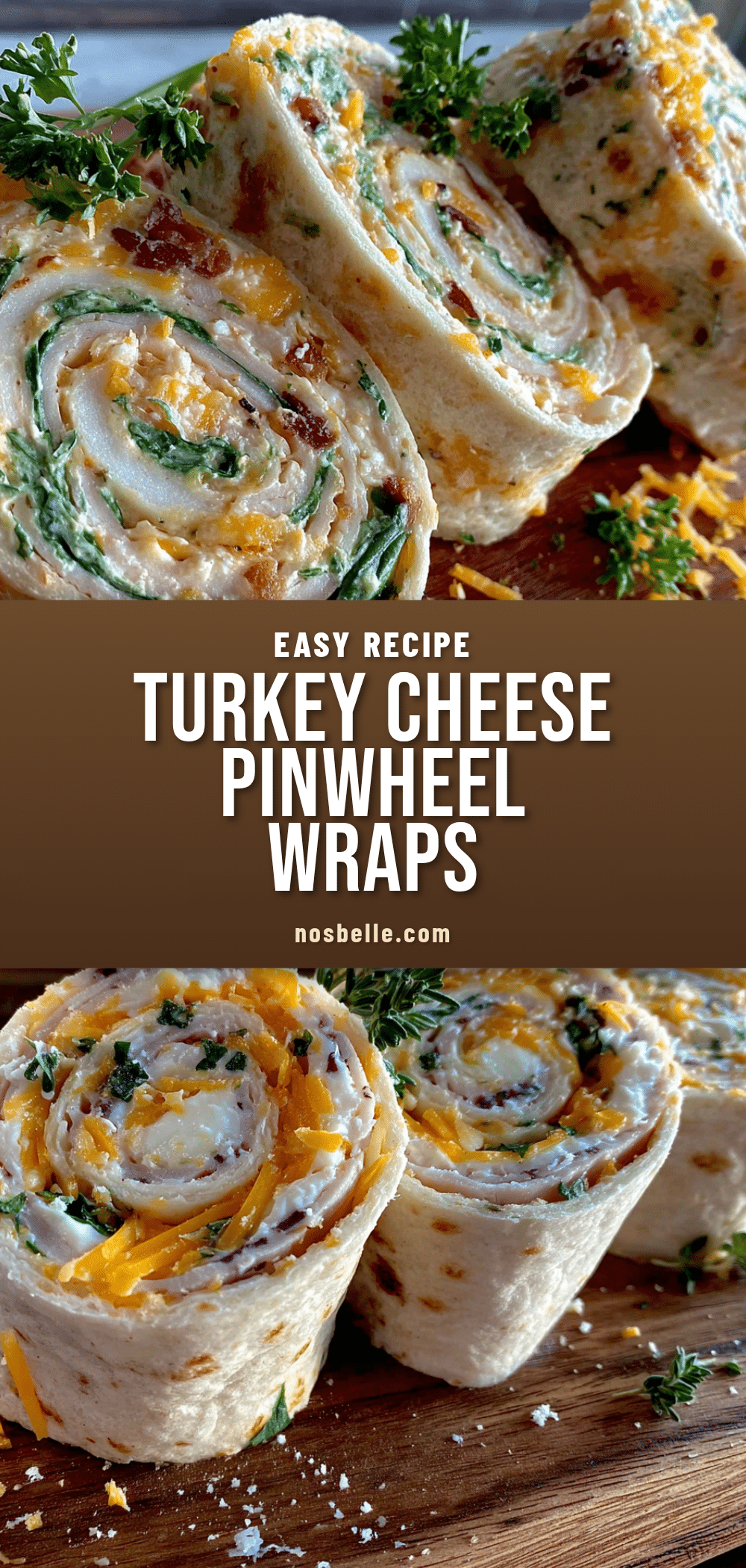 turkey and cheese pinwheel wraps recipe