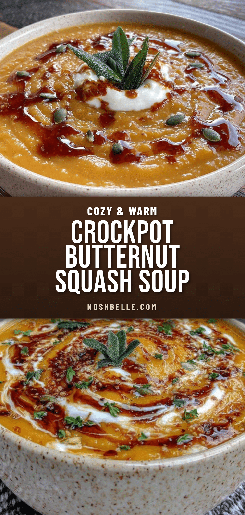 crockpot butternut squash soup with brown butter recipe