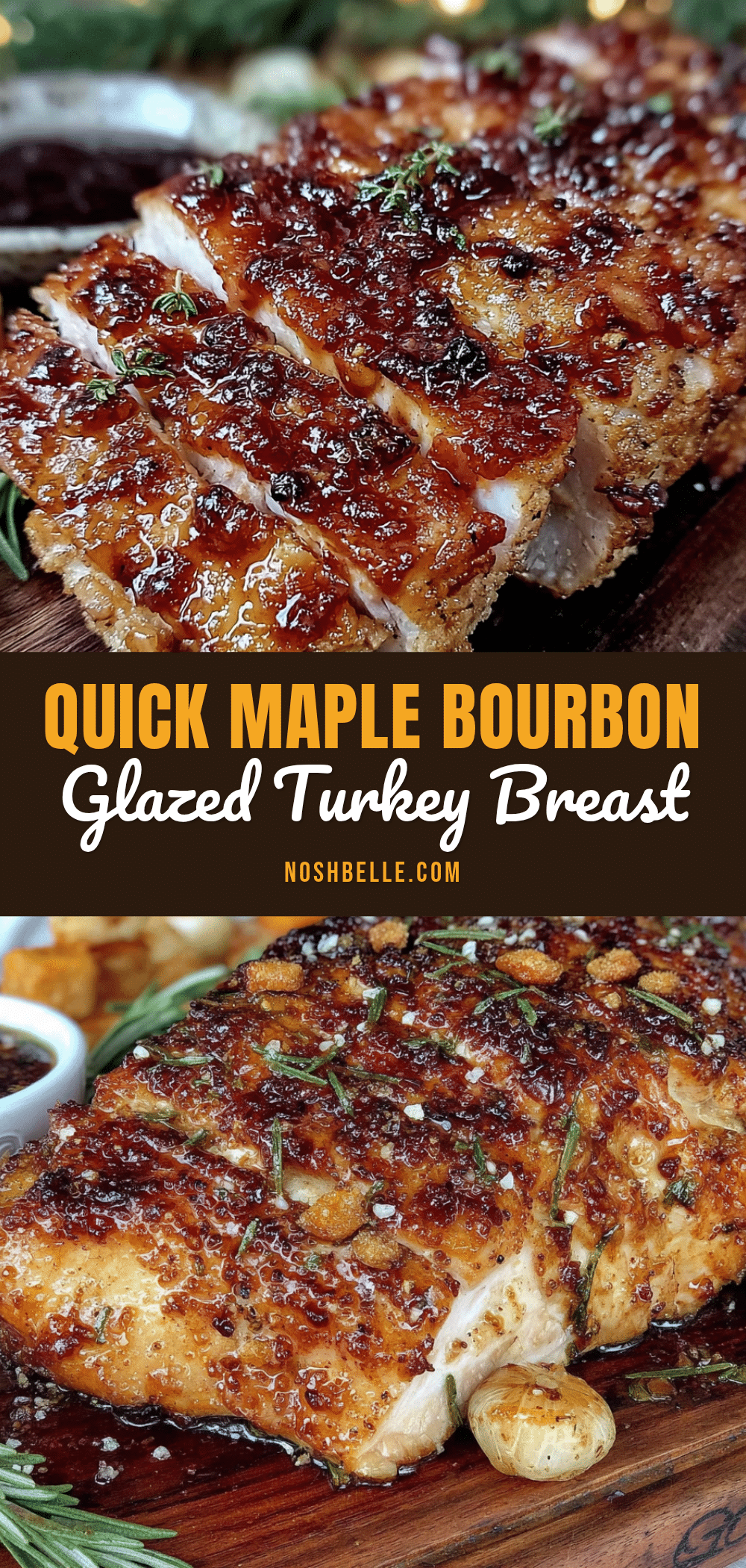 maple bourbon glazed turkey breast recipe