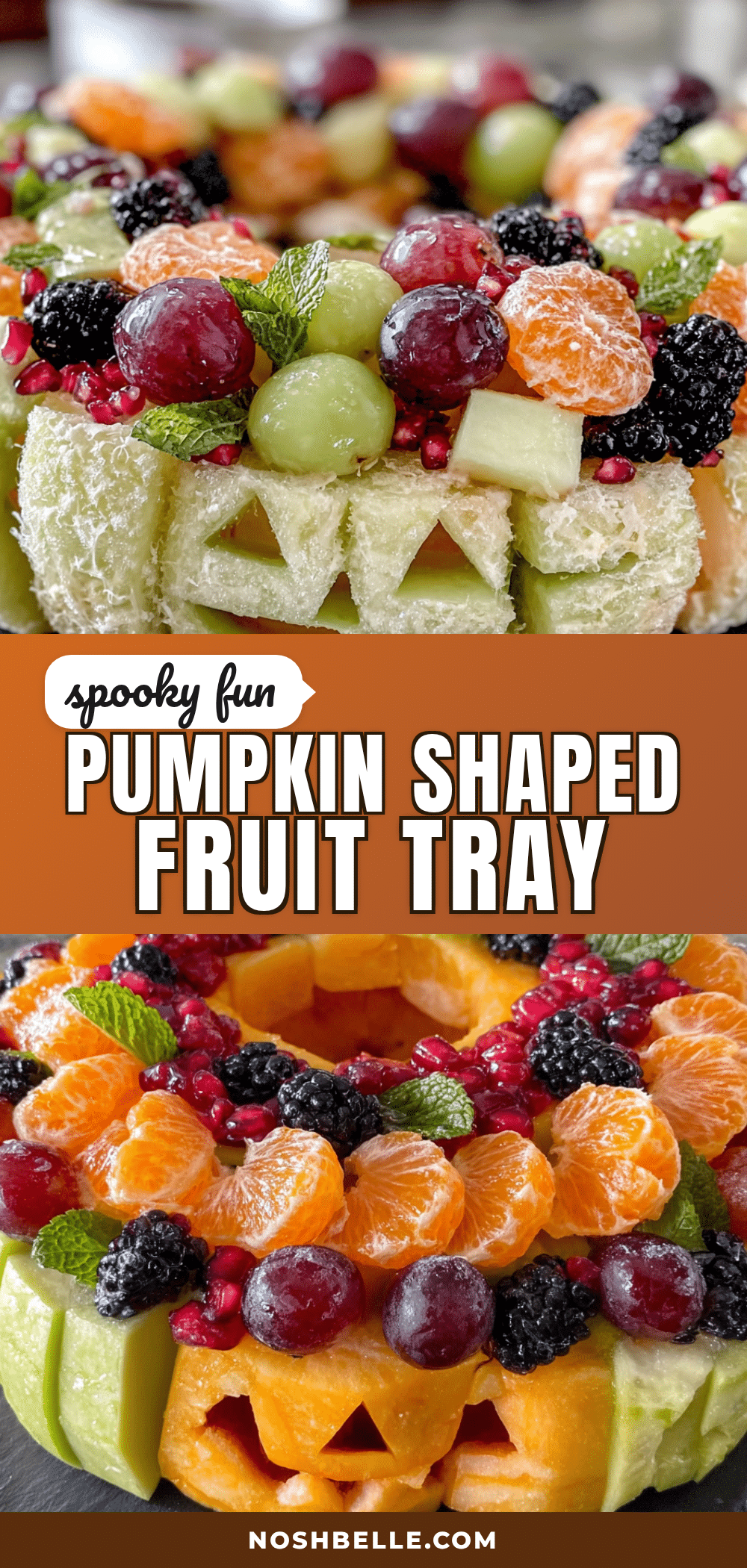 pumpkin halloween fruit tray recipe