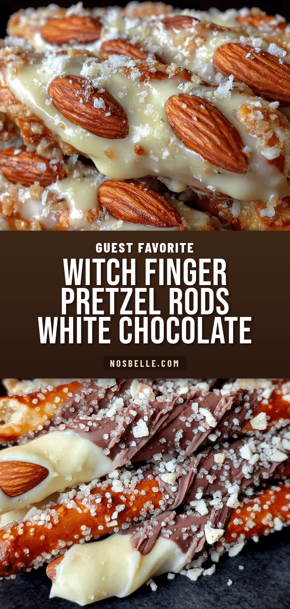 witch finger pretzel rods recipe